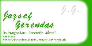 jozsef gerendas business card