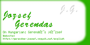 jozsef gerendas business card